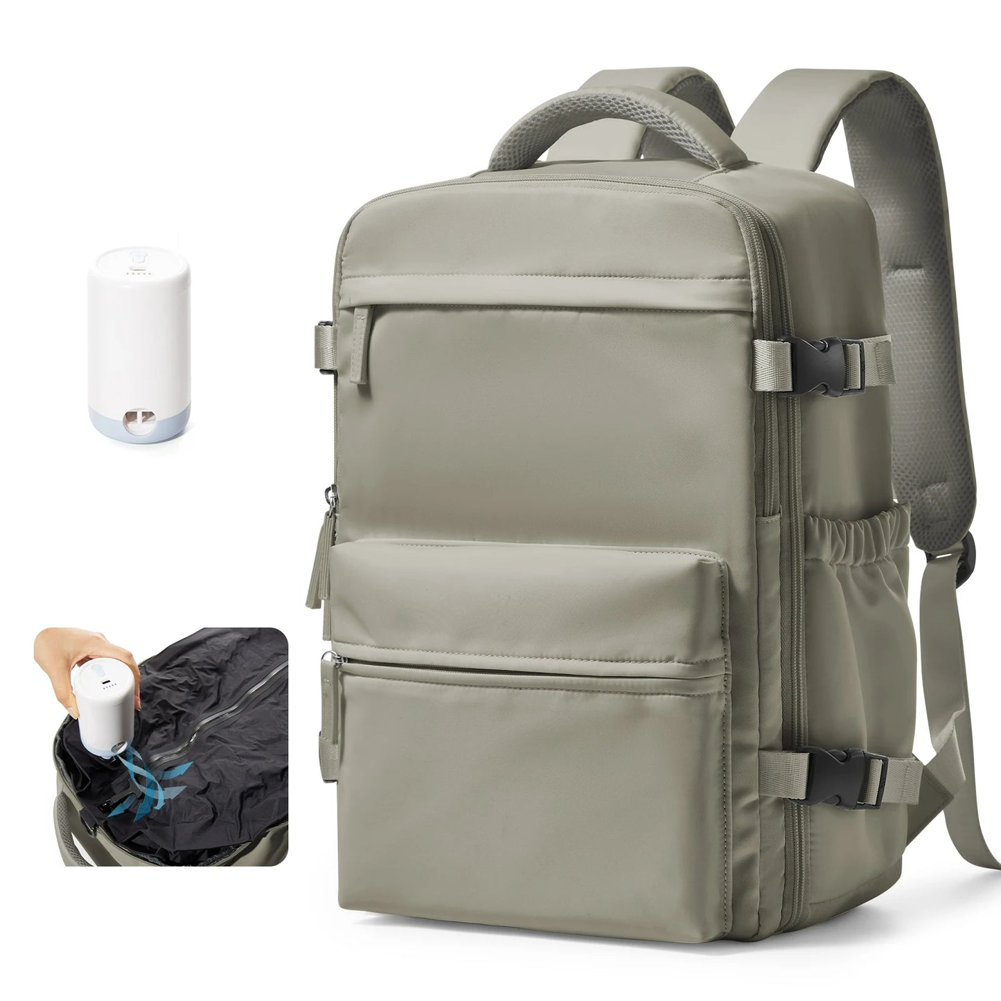 Men’s Vacuum Compression Travel Backpack – 40x20x25 Cabin Size